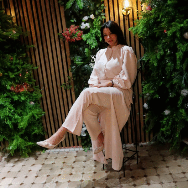 Caftan Moderne Beige - Image 6