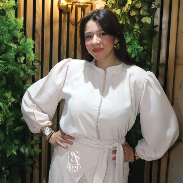 Caftan Moderne Beige - Image 2